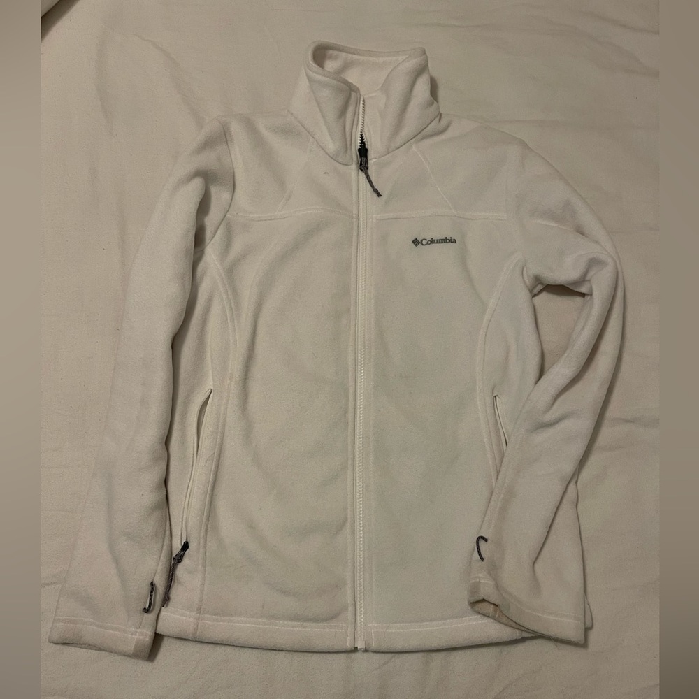 COLUMBIA White Fleece Jacket